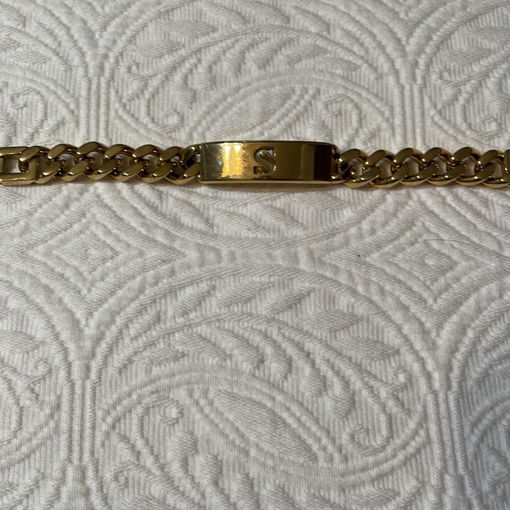Chain initial bracelet - Picture 3 of 3